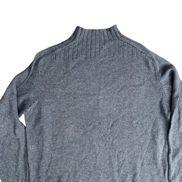 C The Collection Silk Cashmere Sweater Gray Quiet Luxury Minimalist Old Money-M - Picture 4 of 13
